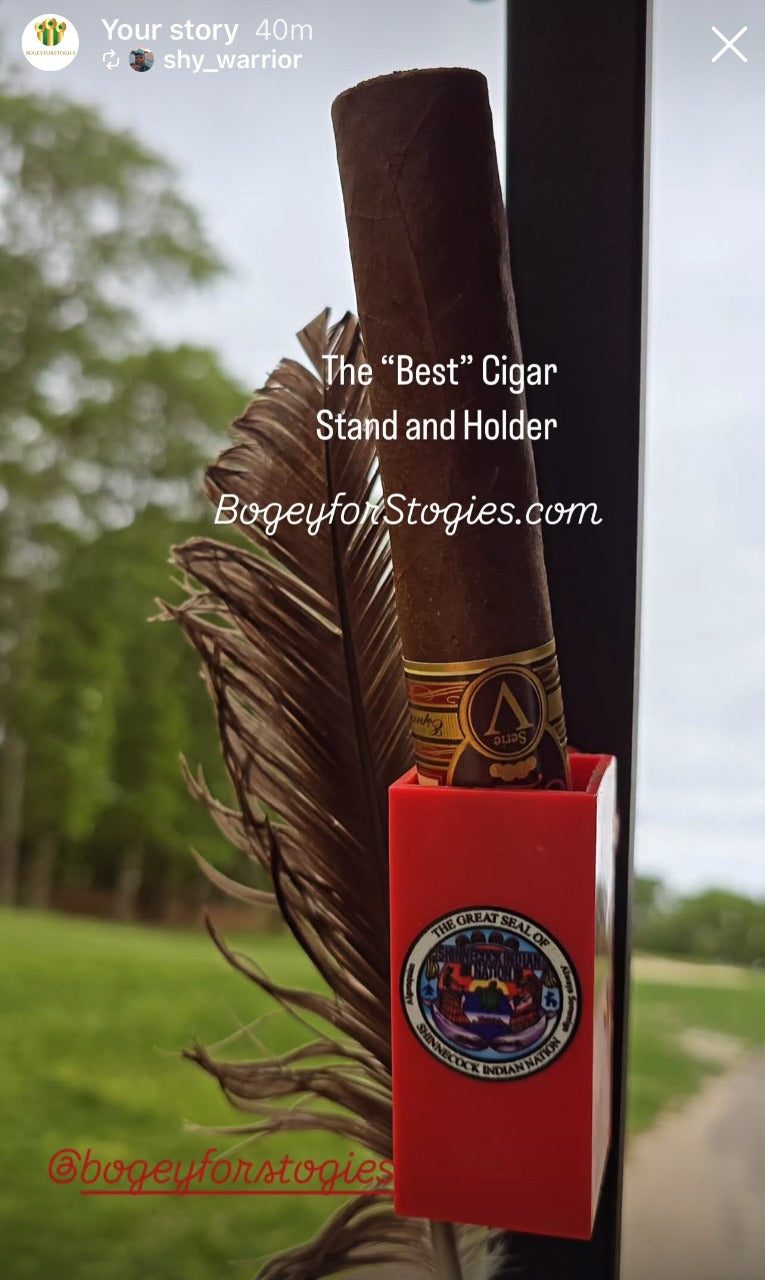 BOGEYFORSTOGIES: An Elevated Cigar Stand and Holder