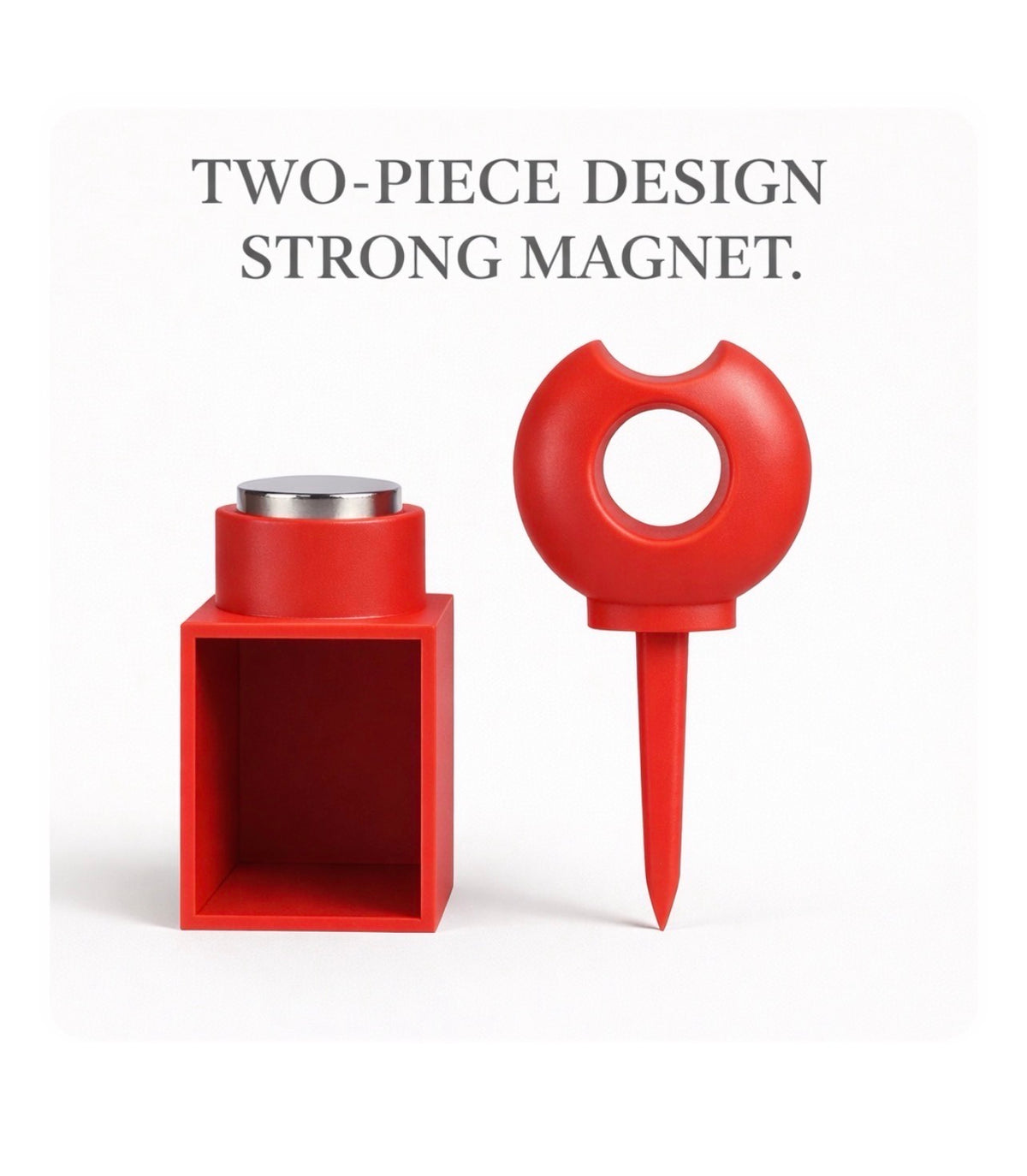 Two-piece magnetic cigar stand showing the removable stand and strong magnetic base design.