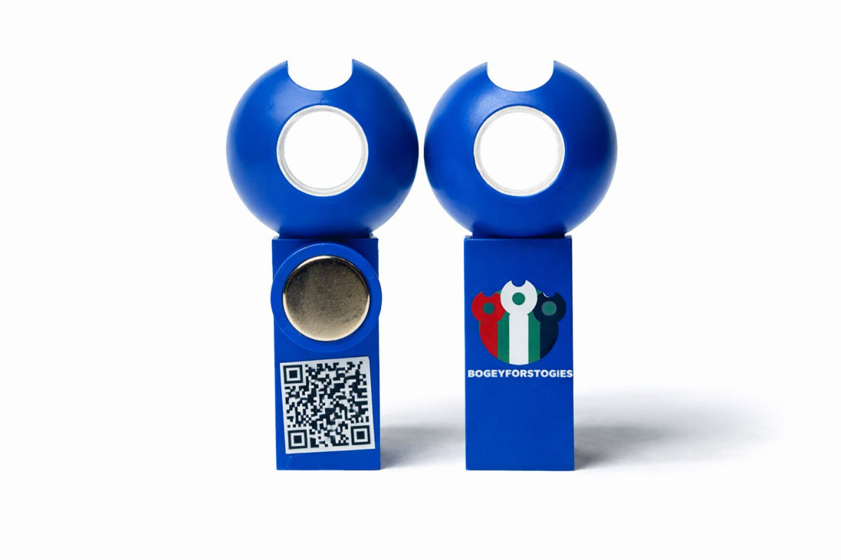     Blue BogeyforStogies magnetic golf cigar stand and holder